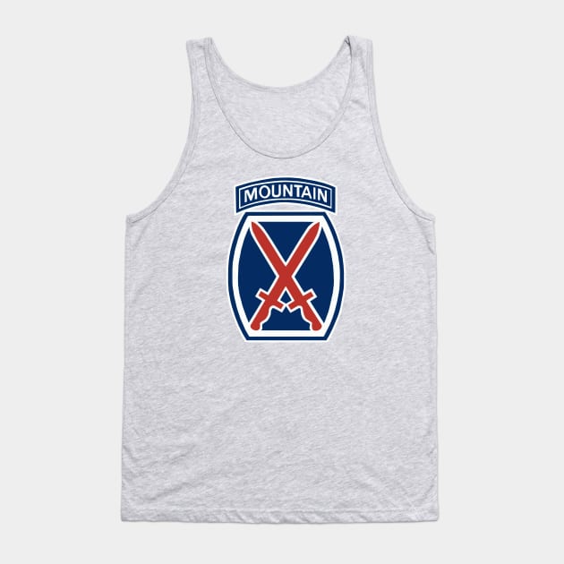 10th Mountain Division Tank Top by Trent Tides